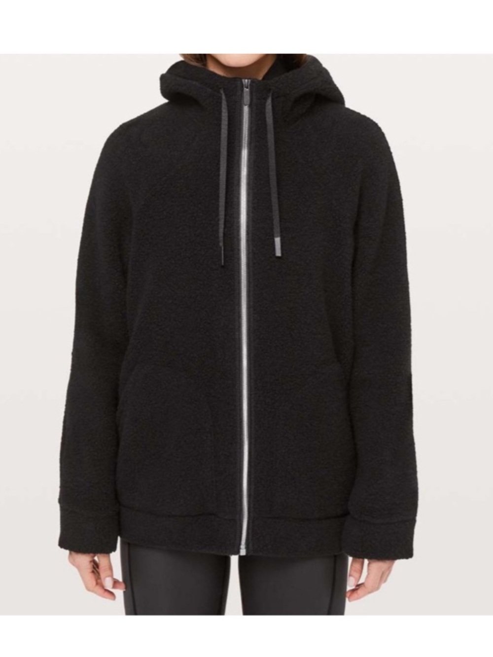Lululemon So Sherpa Hooded Jacket in Black